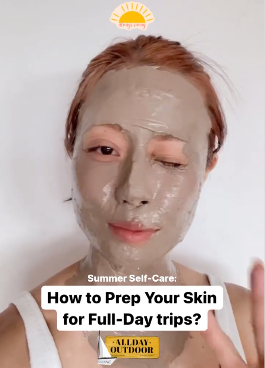 Skin prep for full day makeup